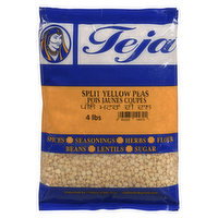 Teja - Yellow Split Peas, 4 Pound