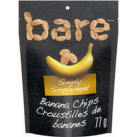Bare - Simply Snacks, Banana Chips, 77 Gram