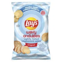 Lay's - Potato Chips, Wavy Original Lightly Salted - Family Size