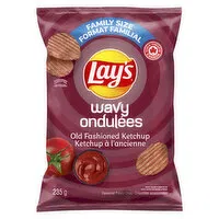 Lay's - Wavy Chips, Old Fashioned Ketchup - Family Size