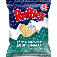 Ruffles - Potato Chips, Salt And Vinegar, 200 Gram