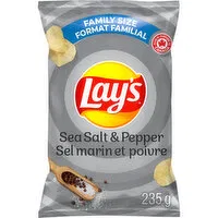 Lay's - Potato Chips, Sea Salt & Pepper - Family Size