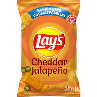 Lay's - Potato Chips, Cheddar Jalapeno - Family Size, 235 Gram