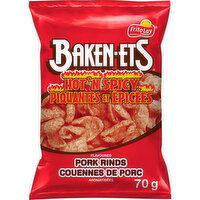 Baken-Ets - Hot'n Spicy Flavoured Pork Rinds, 70 Gram