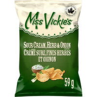 Miss Vickie's - Sour Cream Herb & Onion Potato Chips, 59 Gram