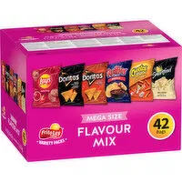 Frito Lay - Mega Size Chips, Flavour Mix, 42 Each