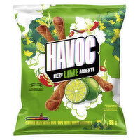 Havoc - Rolled Tortilla Chips, Fiery Lime, 88 Gram
