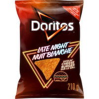 Doritos - Late Night Tortilla Chips, Sizzling Cheeseburger, 210 Gram