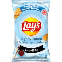 Lay's - Lightly Salted BBQ Potato Chips, Family Size, 220 Gram