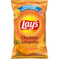 Lay's - Cheddar Jalapeno Potato Chips, Family Size, 220 Gram