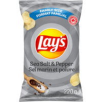 Lay's - Sea Salt & Pepper Potato Chips, Family Size, 220 Gram