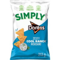 Doritos - Simply Tortilla Chips, Zesty Cool Ranch, 213 Gram