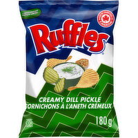 Ruffles - Creamy Dill Pickles Chips, 180 Gram