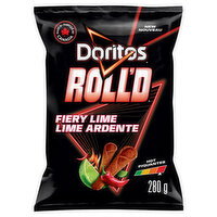 Doritos - Roll'd Tortilla Chips Fiery Lime, 280 Gram