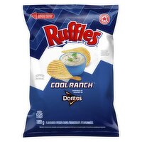 Ruffles - Potato Chips, Cool Ranch, 180 Gram