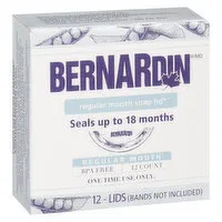 Bernardin - Snap Lid Standard 70mm, 12 Each