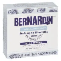 Bernardin - Wide Mouth Snap Lids, 12 Each