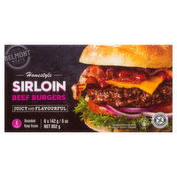 Belmont - Homestyle Burgers Sirloin, 852 Gram