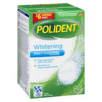 Polident - Denture Cleanser Tablets Whitening Triple Mint, 84 Each