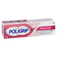 Poligrip - Free Denture Adhesive Cream, 40 Gram