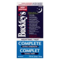 Buckley's - Complete Syrup Nighttime Extra Strength, 150 Millilitre