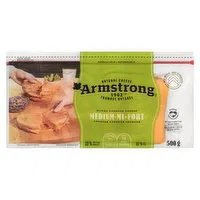 Armstrong - Natural Sliced Cheese - Medium Cheddar, 24 Each