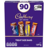 Cadbury - Assorted Chocolate, 90 Treat Size Bars, 90 Each