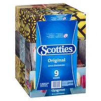 SCOTTIES - Multi Facial Tissue 2 Ply, 9 Each