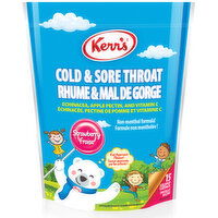 Kerr's - Strawberry Cold & Sore Throat Lollipop Lozenges, 15 Each