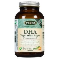 Flora - Flora Udos DHA Unrefnd Vegetarian, 60 Each