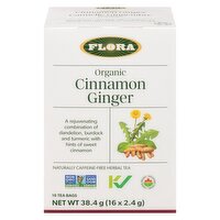 Flora - Cinnamon Ginger Tea, 16 Each