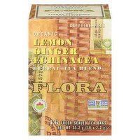 Flora - Tea Lemon Ginger Echinacea, 16 Each