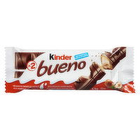 Kinder - Bueno Milk Chocolate and Hazelnut Cream Candy Bars, 43 Gram