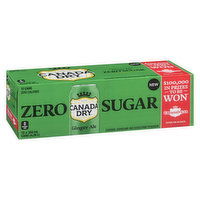 Canada Dry - Ginger Ale Zero Sugar, 355mL Cans