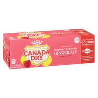 Canada Dry - Raspberry Lemonade Ginger Ale, 355mL Cans, 12 Each