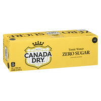 Canada Dry - Zero Sugar Tonic Soda, 355mL Cans, 12 Each