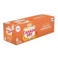 Canada Dry - Peach Mango Ginger Ale, 355 mL Cans, 12 Each