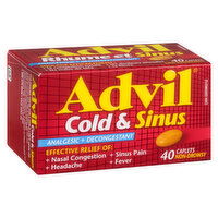 Advil - Cold & Sinus Caplets, 40 Each