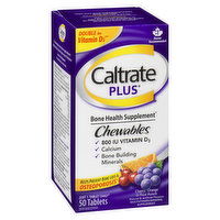 Caltrate - Plus Chewables Cherry, Orange & Fruit Punch, 50 Each