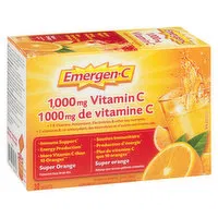 Emergen-C - Vitamin C,Super Orange, 30 Each