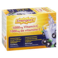 Emergen-C - Acai Berry 1000mg Vitamin C, 30 Each