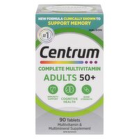 Centrum - Multivitamin & Multimineral Supplement, Adults 50+, 90 Each