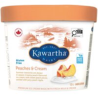 Kawartha Dairy - Peaches & Cream Ice Cream, 1.5 Litre