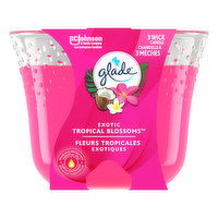 Glade - Triple Wick Candle Exotic Tropical Blossoms, 1 Each