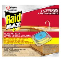 Raid Max - Liquid Ant Baits, 4 Each