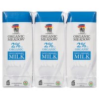 Organic Meadow - Partly Skimmed Milk 2%, 3 Each