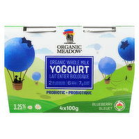 Organic Meadow - OrgnMdw Blubrry Yog Organic Probiotics, 4 Each