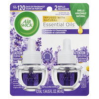 Air Wick - Essential Oils Refills - Lavender & Chamomile, 2 Each