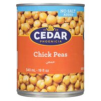 Cedar Phoenicia - Chick Peas No Salt Added, 540 Millilitre