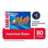 Band-Aid - Flexible Fabric Bandages, 80 Each